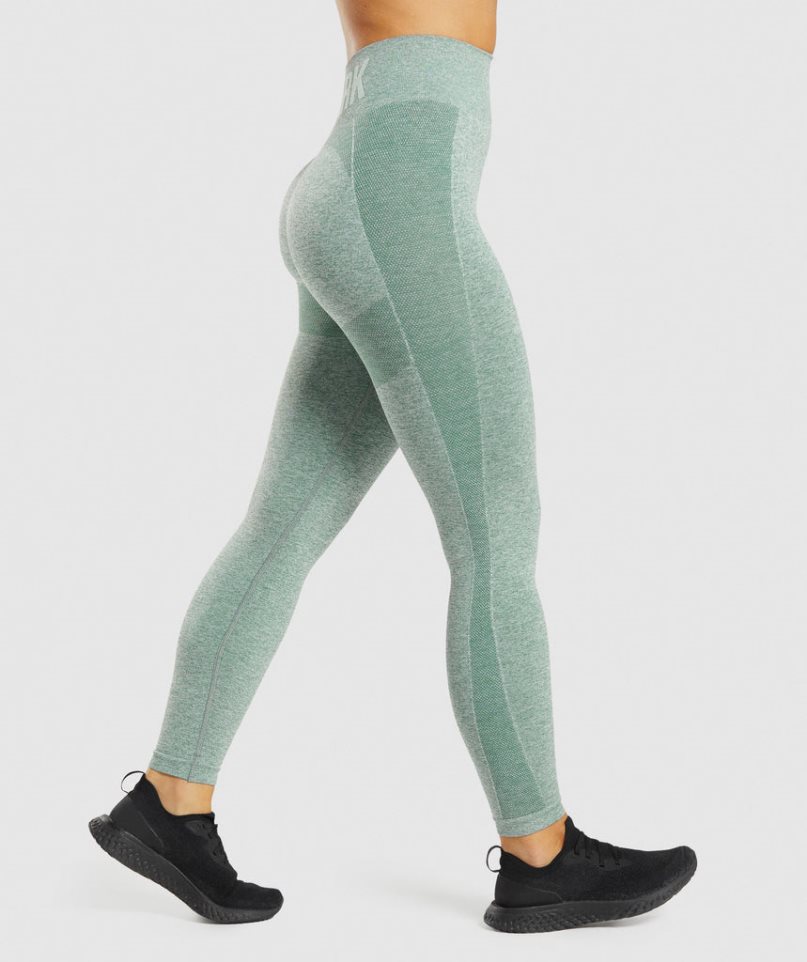 Women's Gymshark Flex High Waisted Leggings Light Green | CA 81N36D